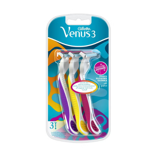 Gillette Simply Venus 3 Plus Disposable Razor For Women Pack of 3 1