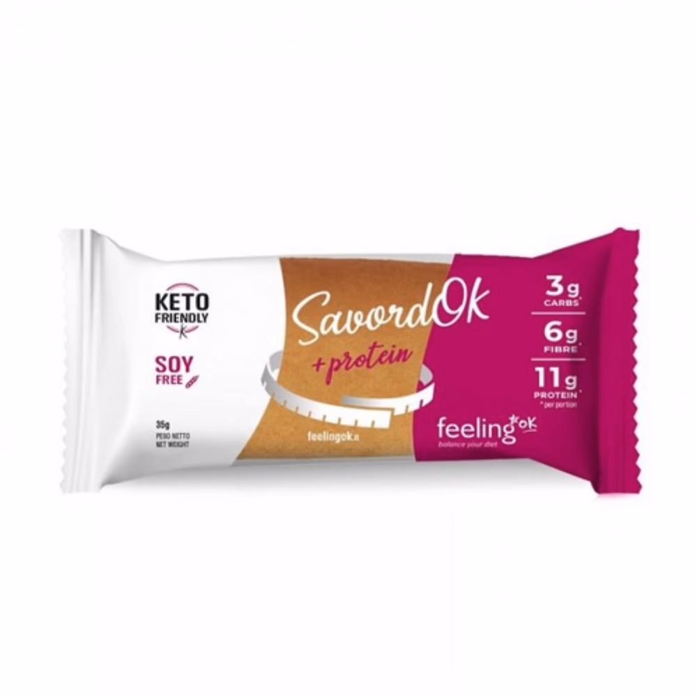 FEELING OK Savordok+ Protein Almond 35g – High Protein Savory Almond Snack