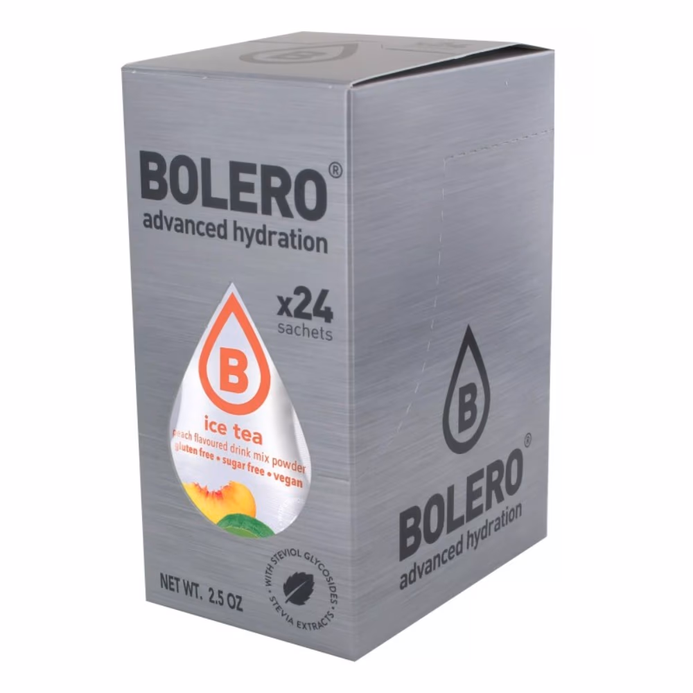 Bolero Drinks Ice Tea – Peach Flavor – 24 Pack