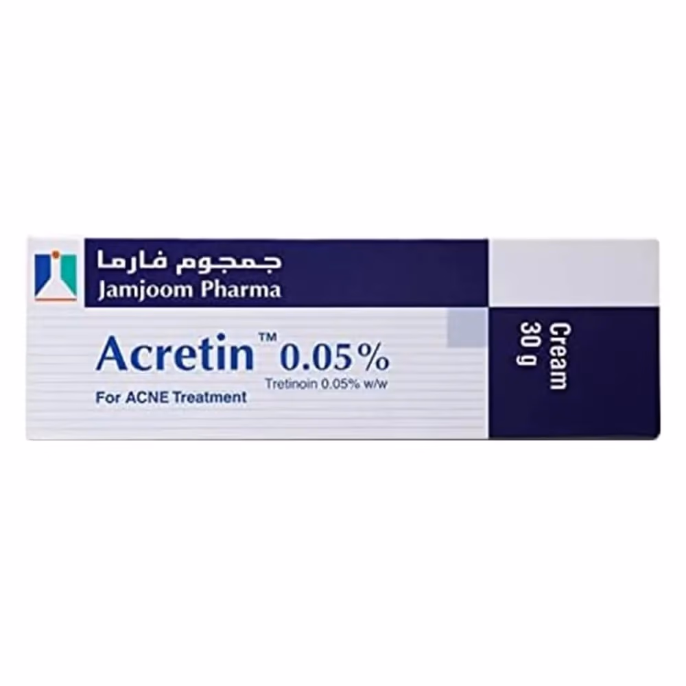 Acretin Tretinoin 0.05% Topical Cream 30 g – Treats Acne, Dark Spots And Aging Skin 1