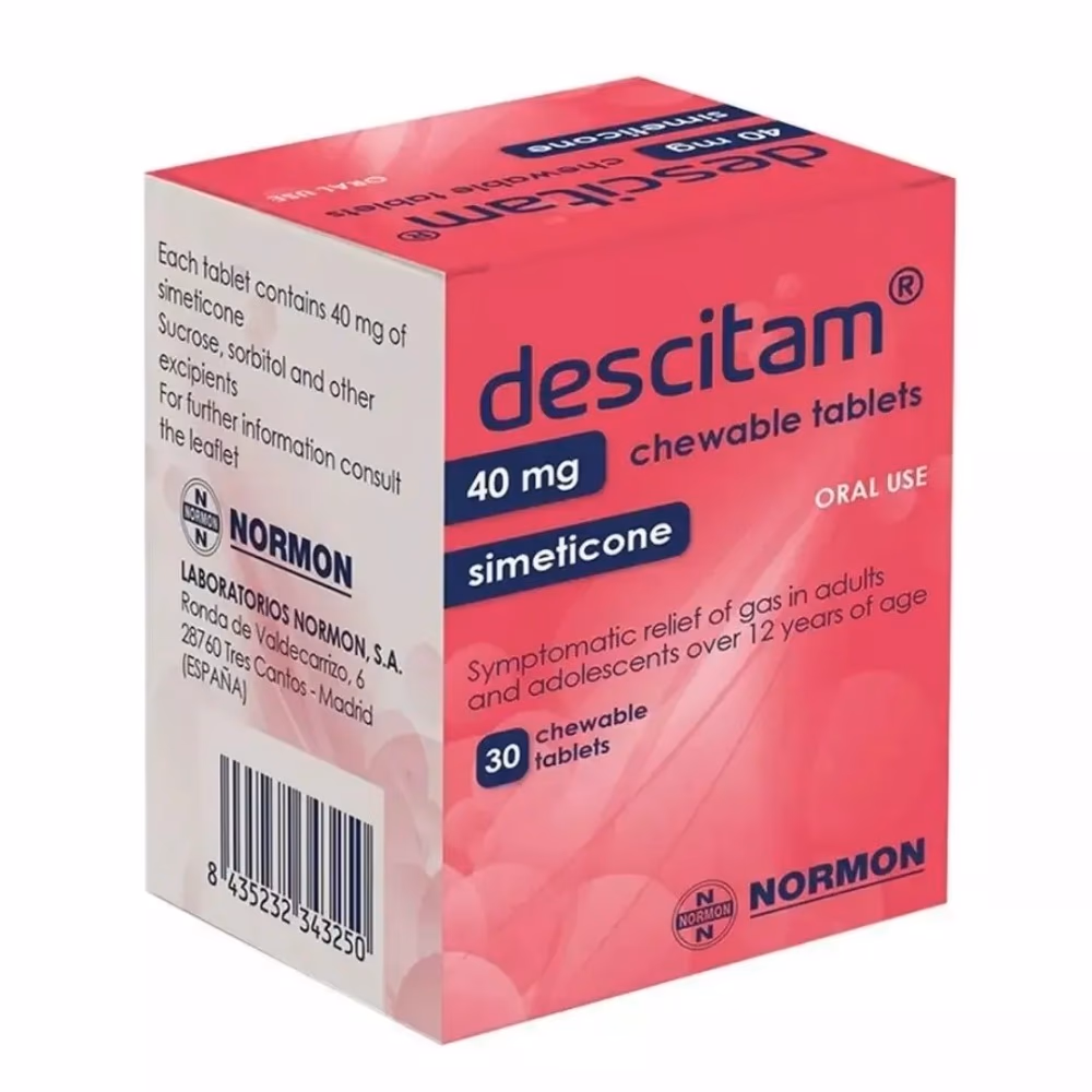 Descitam 40mg Chewable Tablets 30s