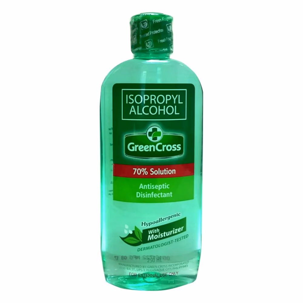 Green Cross Isopropyl Alcohol 70% Solution – 250ml