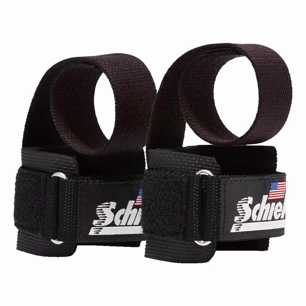 Schiek Leather Lifting Strap Black