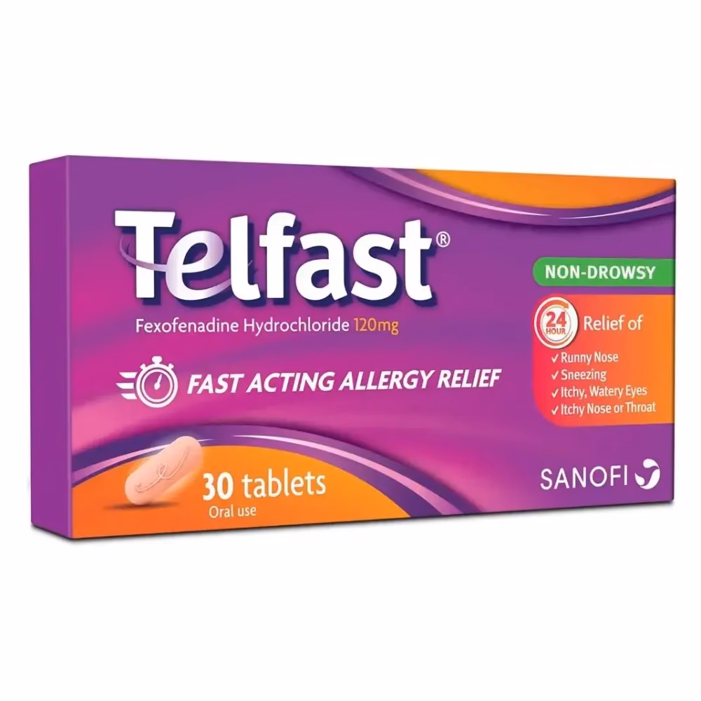 Telfast 120mg - 30 Tablets