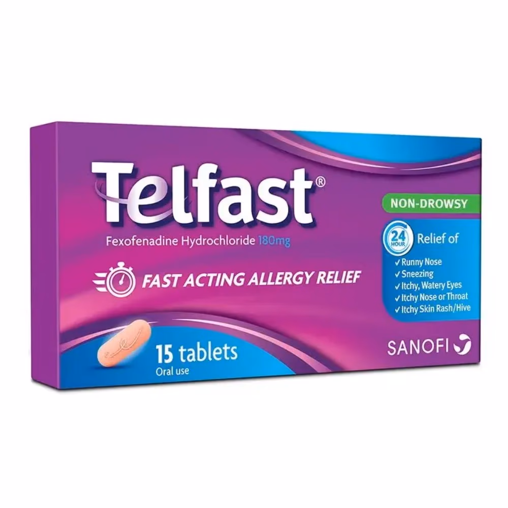 Telfast 180mg - 15 Tablets
