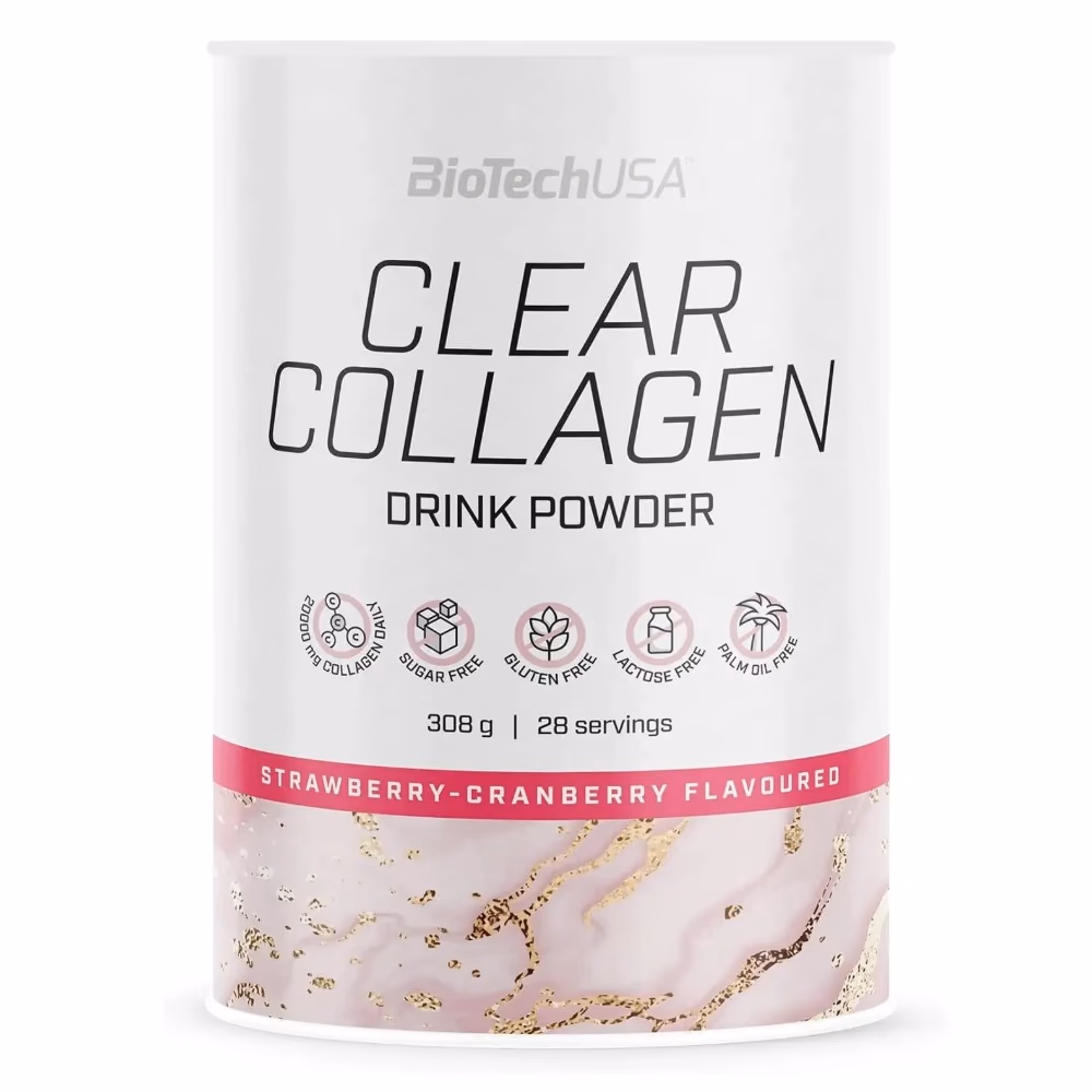 BioTechUSA Clear Collagen Drink Powder Strawberry - 308gm 1