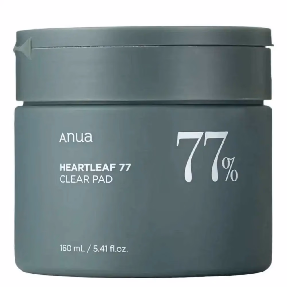 Anua Heartleaf 77% Clear Pad – 160ml | Soothing Exfoliating Toner Pads for Sensitive & Acne-Prone Skin