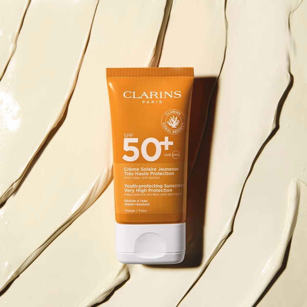 Clarins Youth Protecting Sunscreen SPF 50+ – 50ml | Anti-Aging High Protection Face Cream with Botanical Extracts 4
