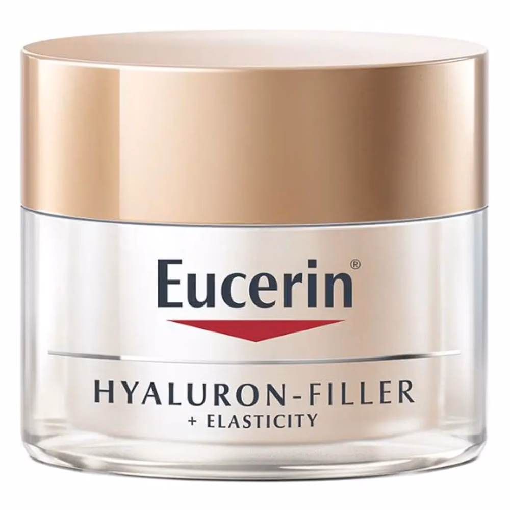 Eucerin Hyaluron-Filler + Elasticity Day Cream SPF 15 – 50ml | Anti-Aging Moisturiser for Mature Skin with Hyaluronic Acid & Argan Oil