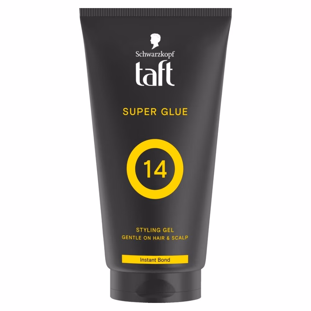 Schwarzkopf Taft Super Glue Styling Gel – 150ml | Extreme Hold Hair Gel for Long-Lasting Styles 1