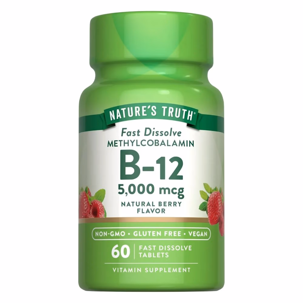 Natures Truth Methycobalamin B-12 5000Mcg - 60 Tablets