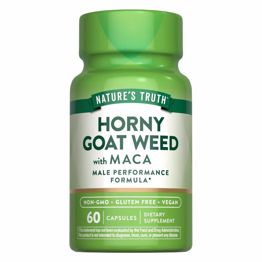 Natures Truth Horny Goat Weed With Maca - 60 Vegetarian Capsules