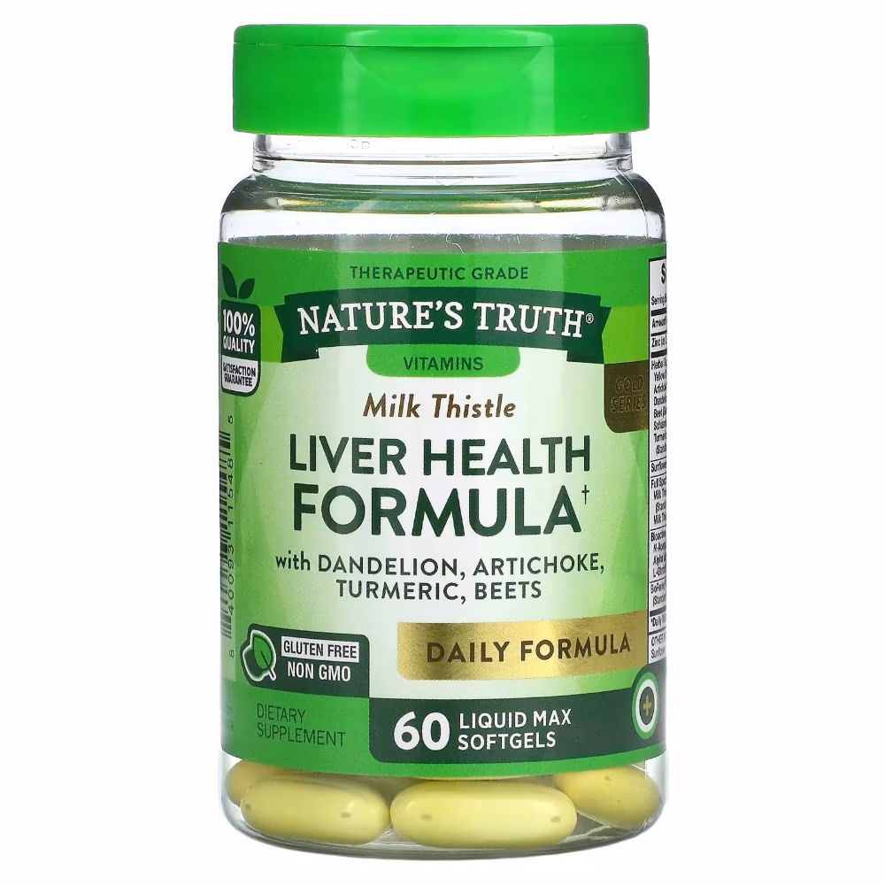 Natures Truth Milk Thistle Liver Health Formula - 60 Softgels