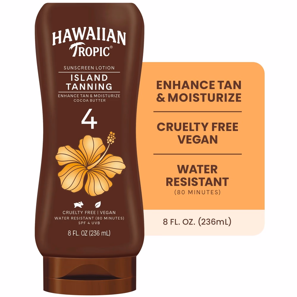 Hawaiian Tropic Island Tanning Oil SPF4 Coconut Lotion 236ml