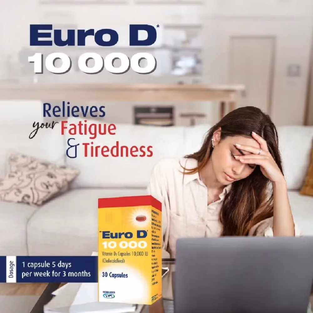 Euro D 10000 IU Vitamin D3 Capsules – 30 Softgel Capsules 2