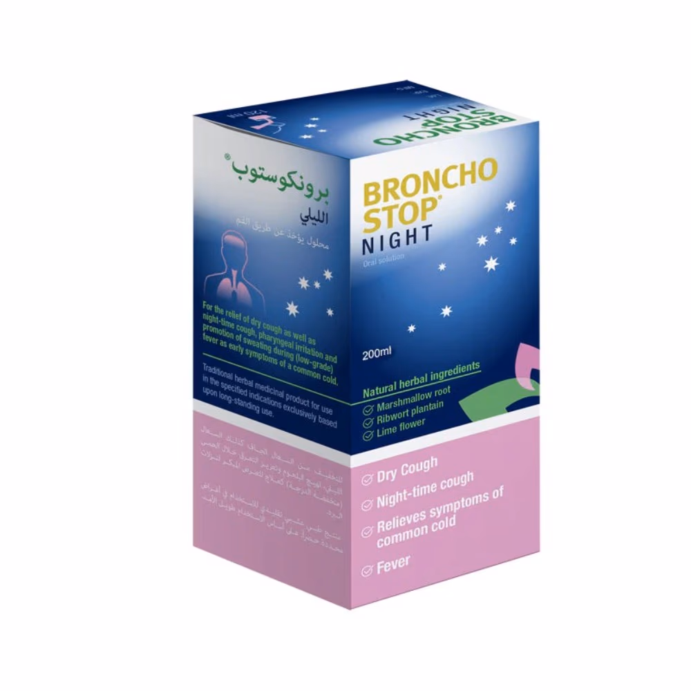 Broncho Stop Night Oral Solution 200ml 1