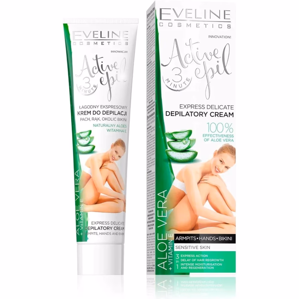 Eveline Active Epil Depilatory Cream with Aloe Vera 125ml 1