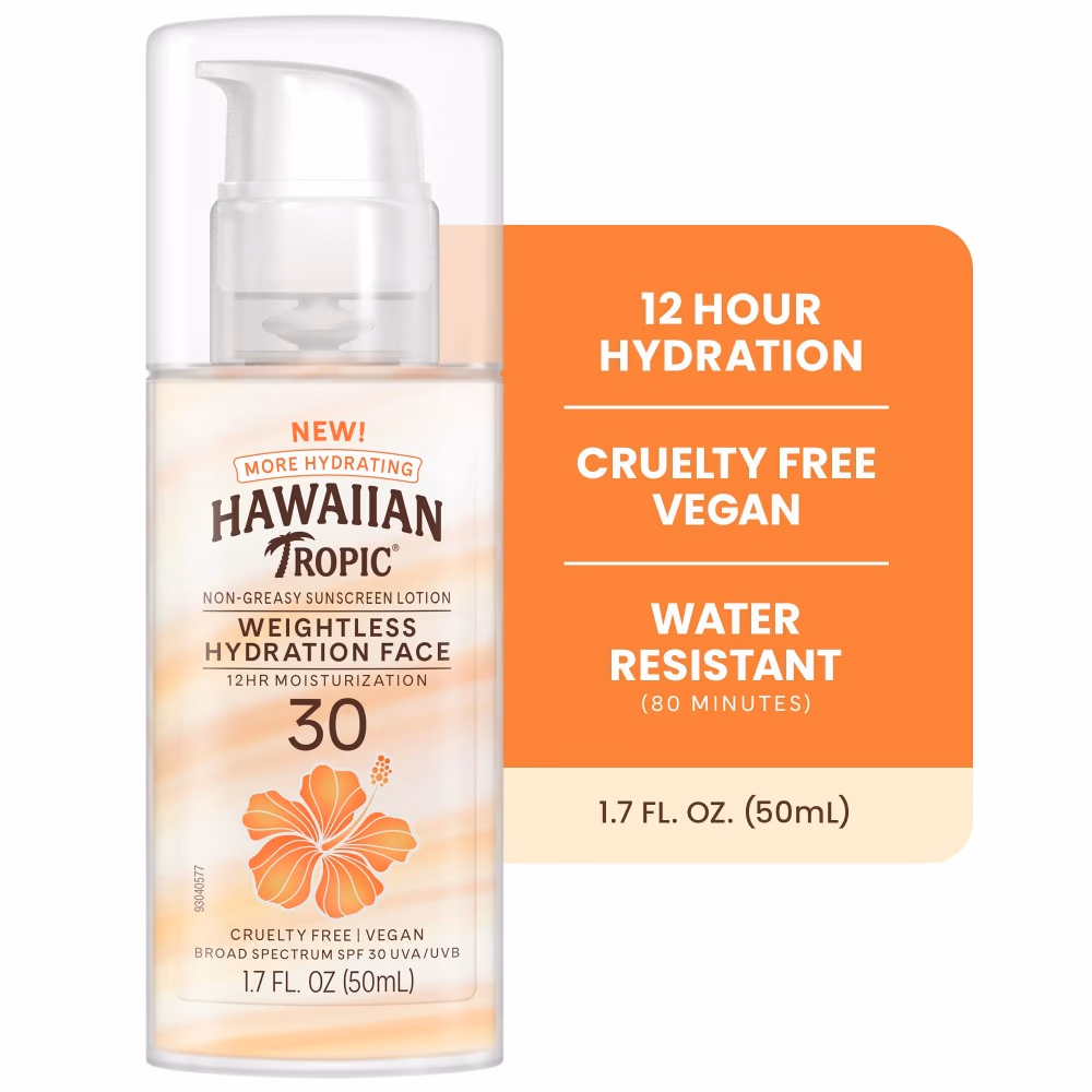 Hawaiian Tropic Weightless SPF 30 Face Cream 50ml