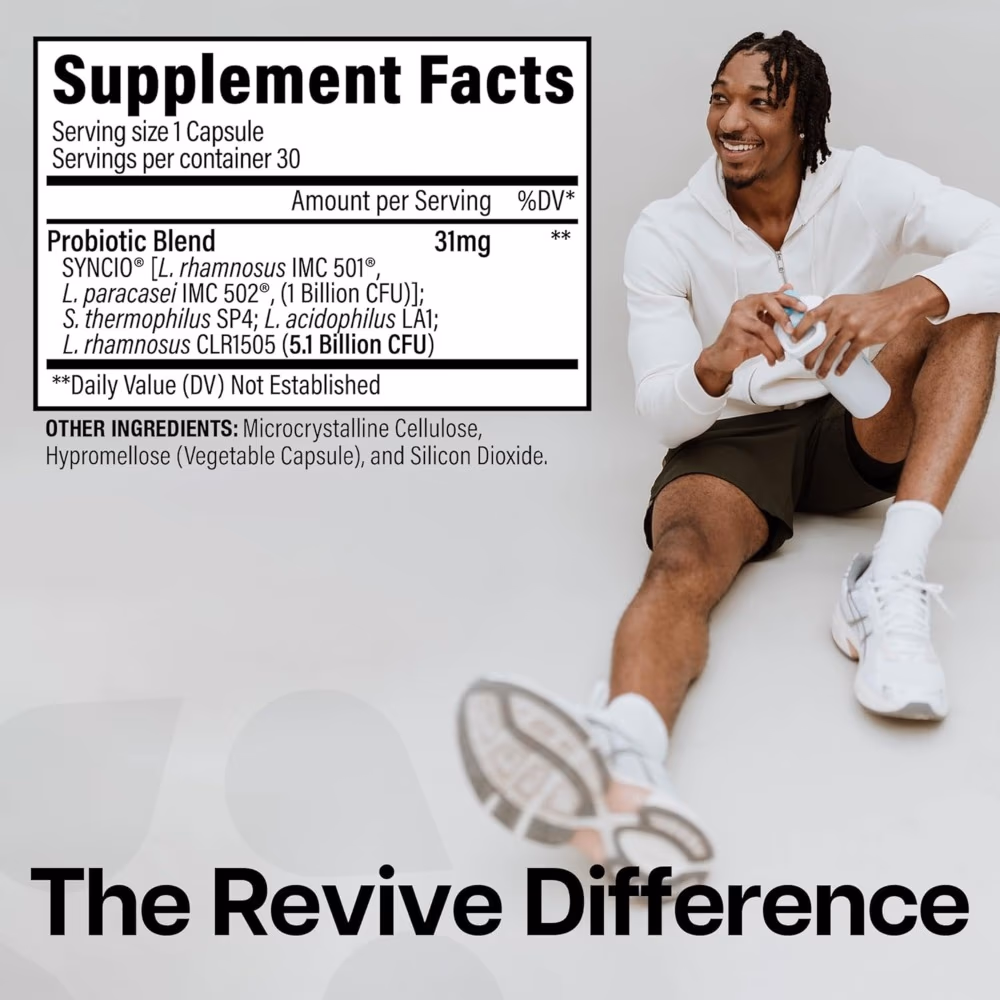 Revive Probiotic Capsules 60s – Digestive & Immune Support Supplement 2