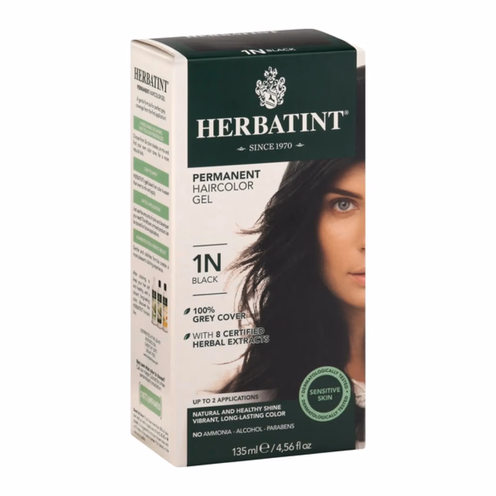 Herbatint Haircolor Gel 1N Black 1
