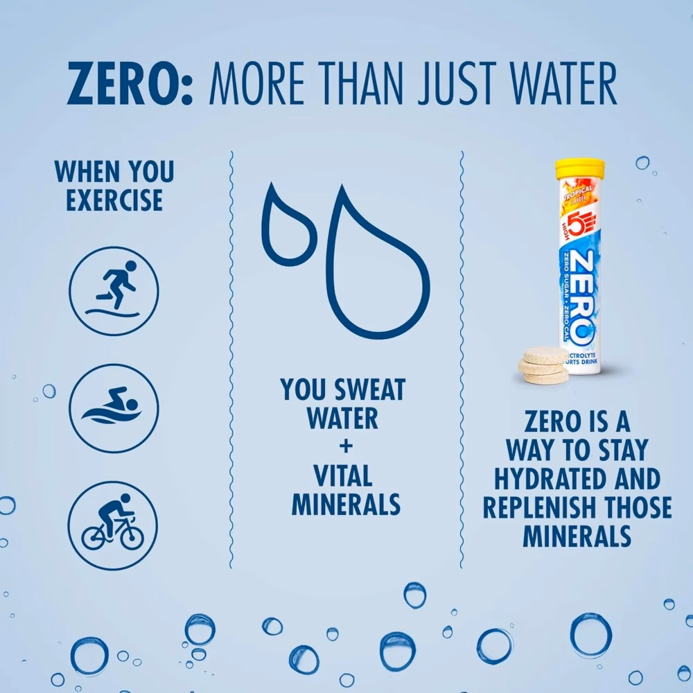 High5 Zero Electrolyte Drink Tropical – 20 Effervescent Hydration Tablets 2