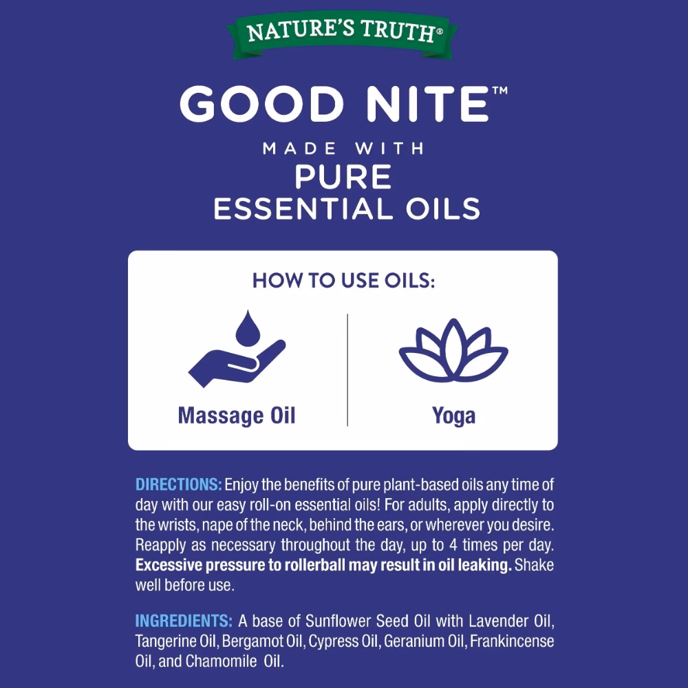 Natures Truth Good Nite Pure Essential Oil Roll On - 10ml 2