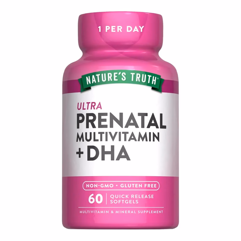 Natures Truth Prenatal Multivitamin DHA - 60 Softgels