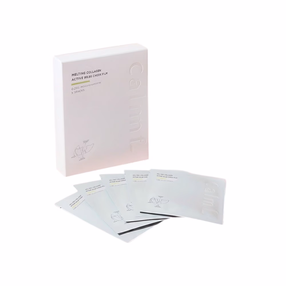 Calmf Melting Collagen Active 99.86% Cheek Film 5 Sheets