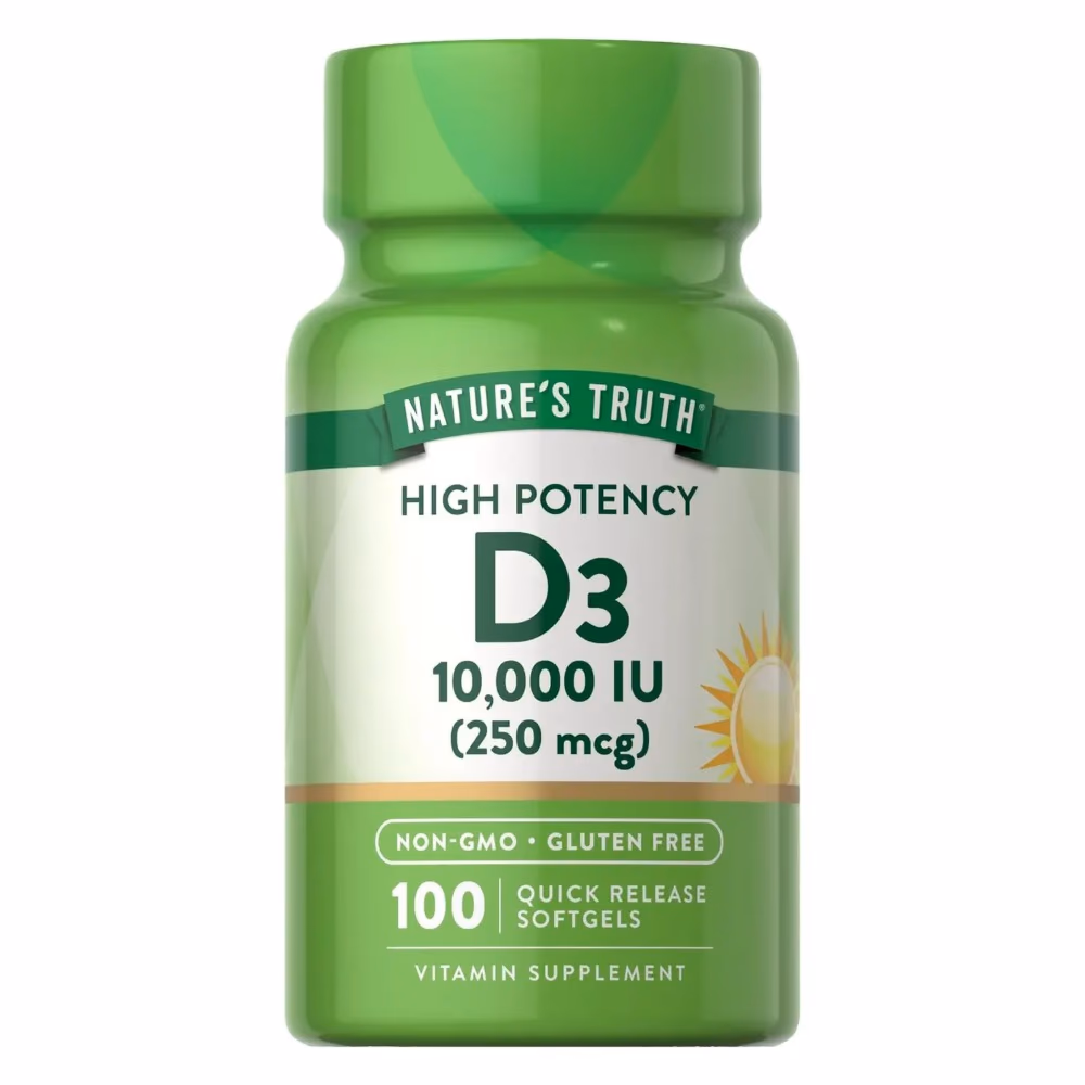 Natures Truth Vitamin D 10,000 IU - 100 Softgels 1