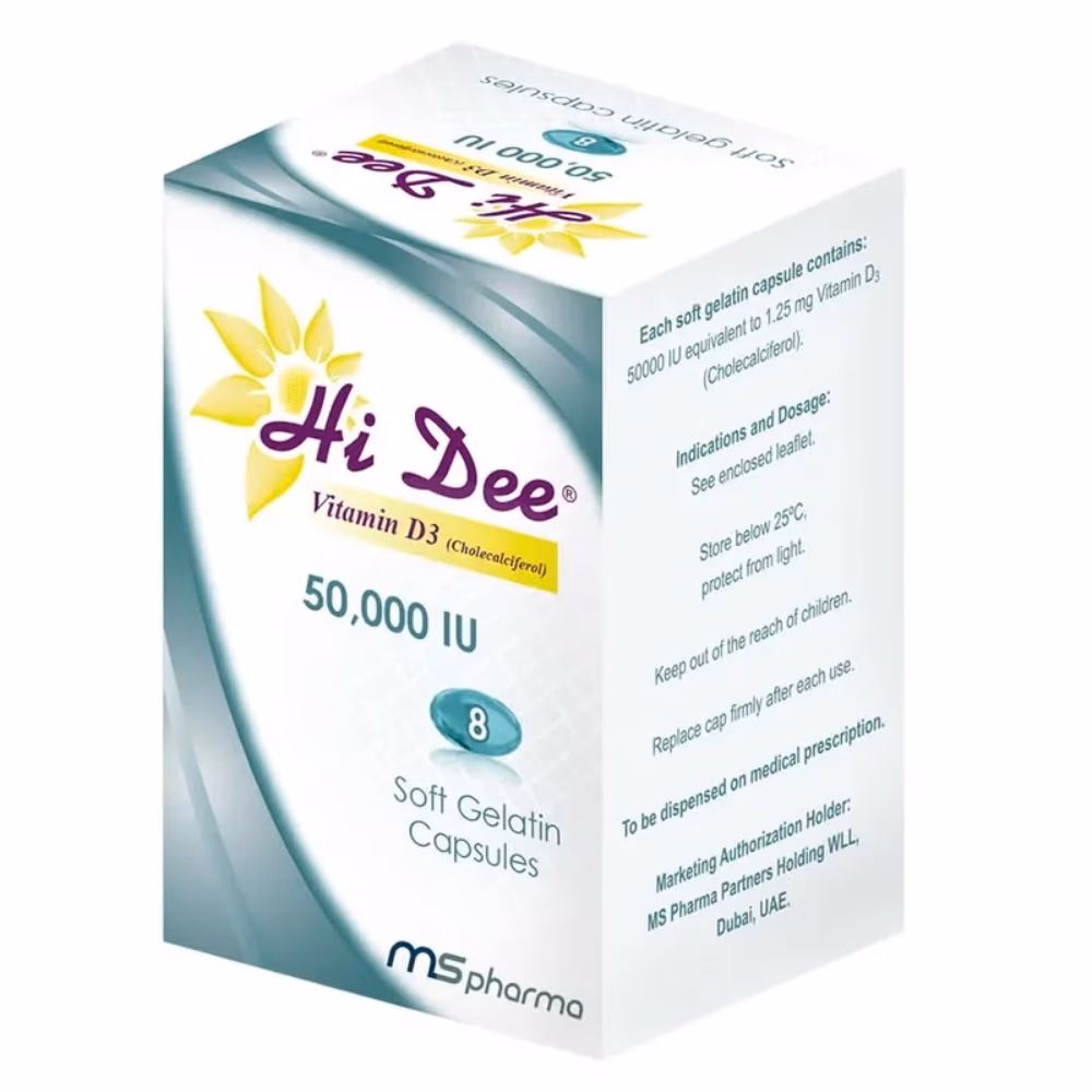 Hi Dee Vitamin D3 50000 IU Soft Caps 8s 1