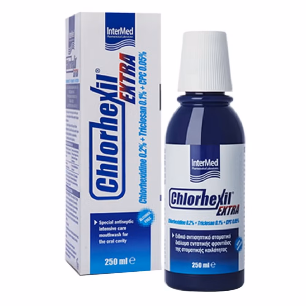 Chlorhexil Extra 0.2% Mouthwash 250ml – Intensive Antiseptic Mouth Rinse for Gum & Oral Care 1