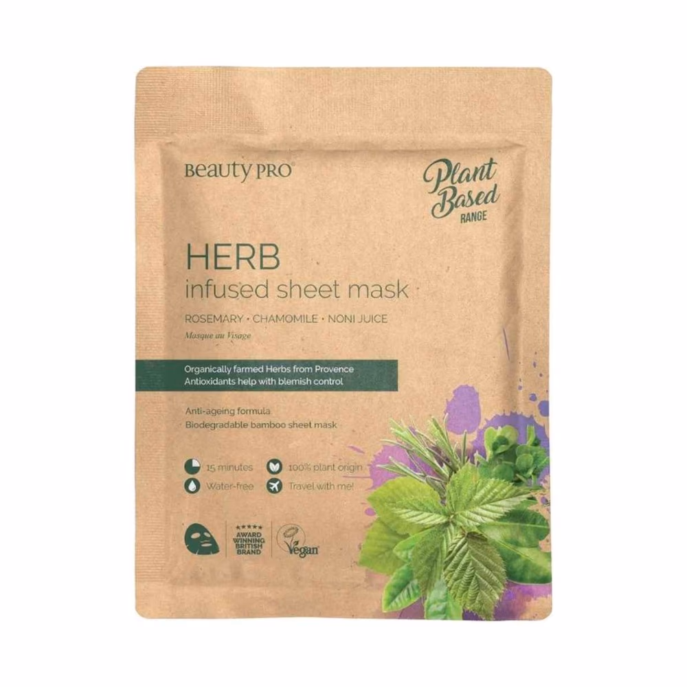 Beauty Pro Herb Infused Sheet Face Mask 22ml