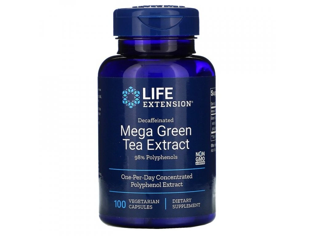 Life Extension Mega Green Tea Extract 100 Vegetarian Capsules