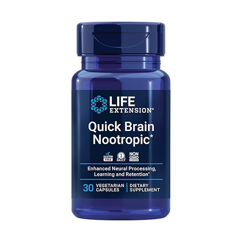 Life Extension Quick Brain Nootropic 30 Vegetarian Capsules