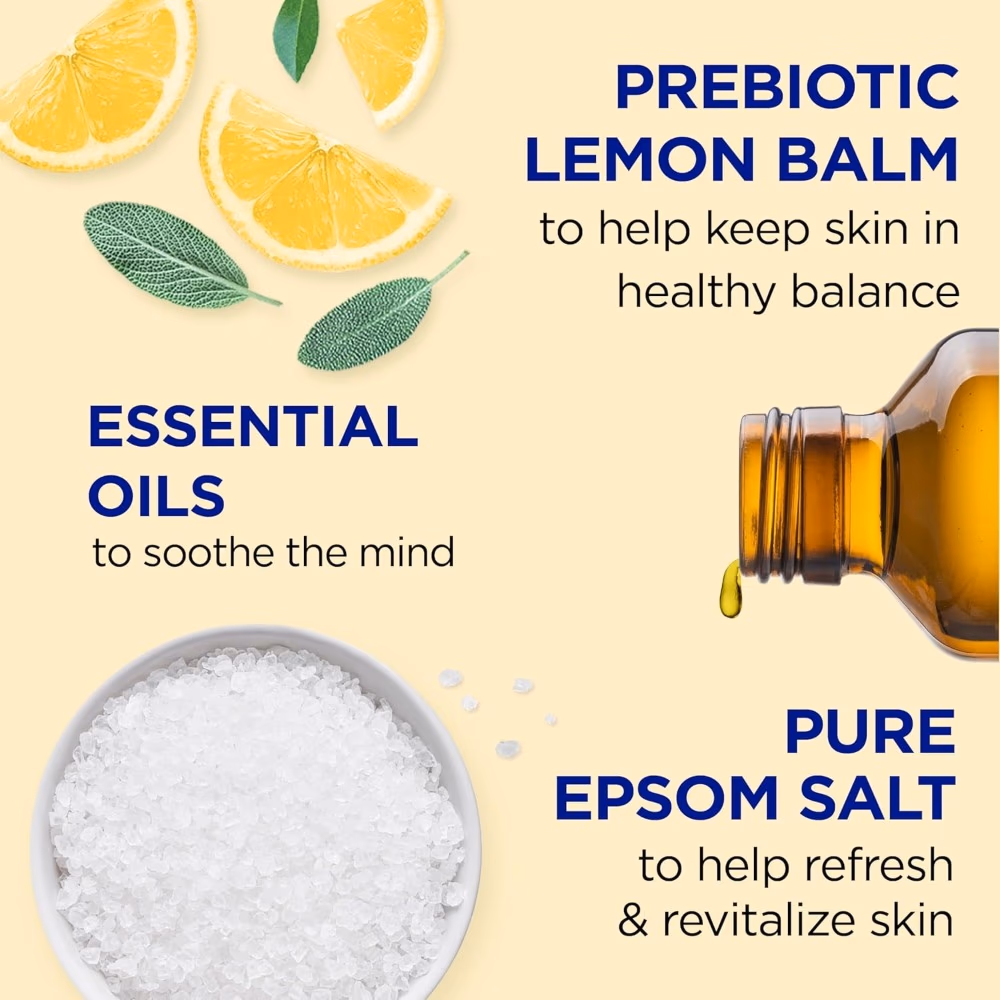 Dr Teal's Prebiotic Lemon Balm Foaming Bath 1000ml 2