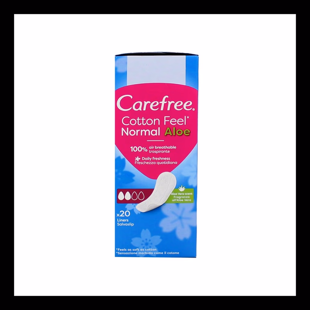 Carefree Cotton Feel Normal Liners – 20 Count 1