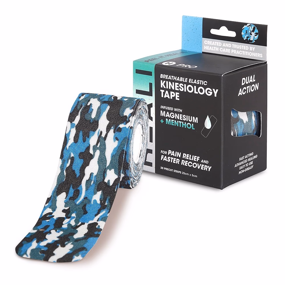 Heali Kinesiology Tape MAG + Menthol Precut Strips – 20 Count 1