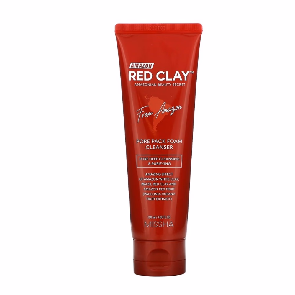 Missha Amazon Red Clay Pore Foam Cleanser 120ml