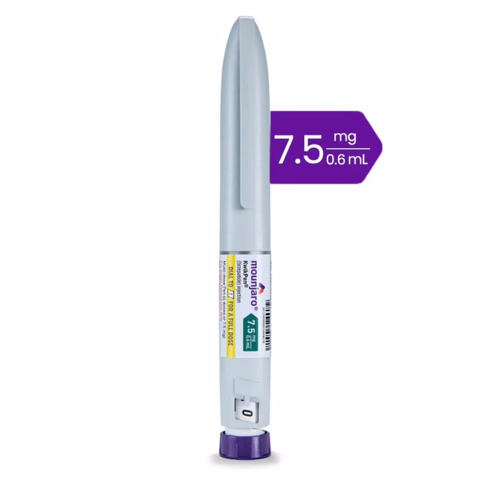 Mounjaro KwikPen Tirzepatide 7.5mg/0.6ml, Four-Dose Pre-Filled Injection 1 Pen For Subcutaneous Injection 1