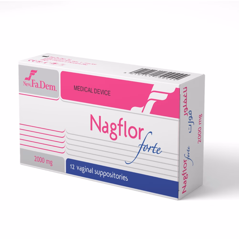 Nagflor Forte 2000mg Vaginal Suppositories 12s – Intimate Care Support