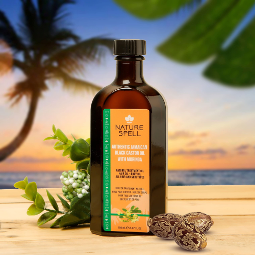 Nature Spell Authentic Black Castor Oil with Moringa 150ml 1