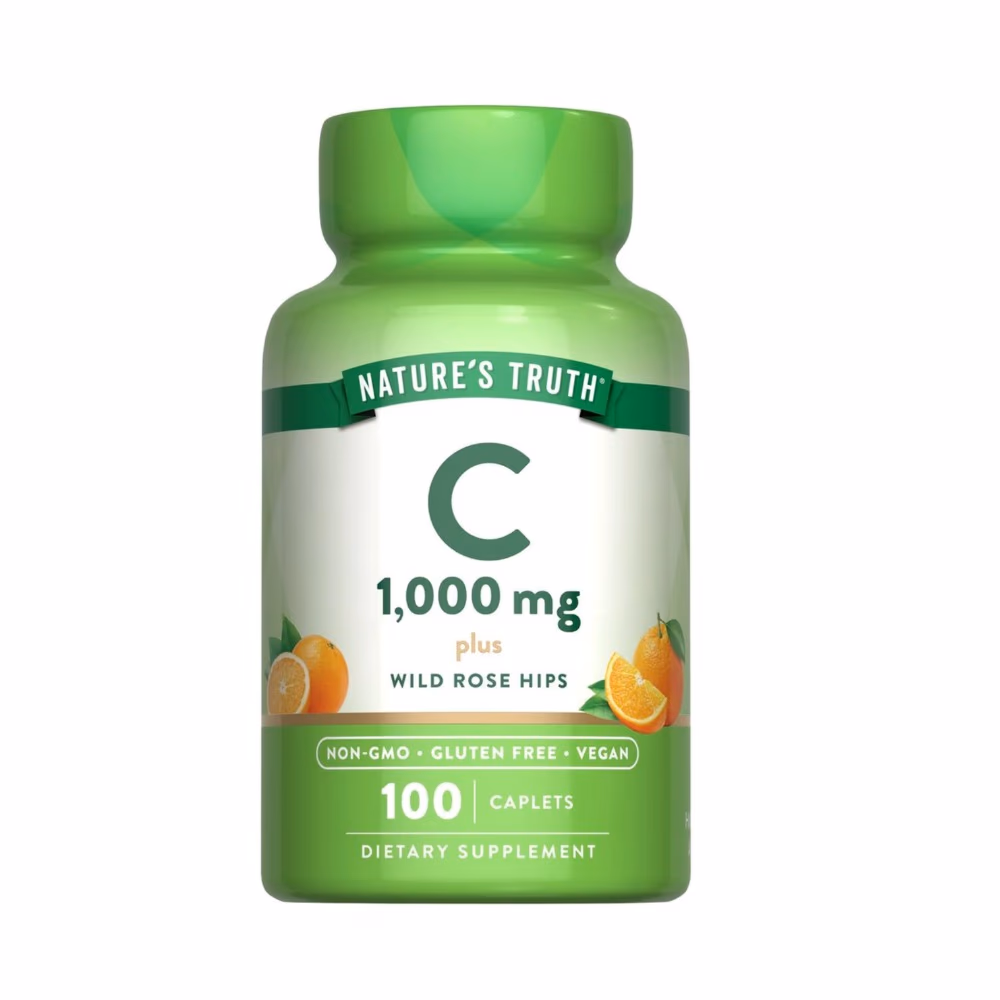 Nature's Truth C 1000mg Plus Wild Rosehips 100 Capsules