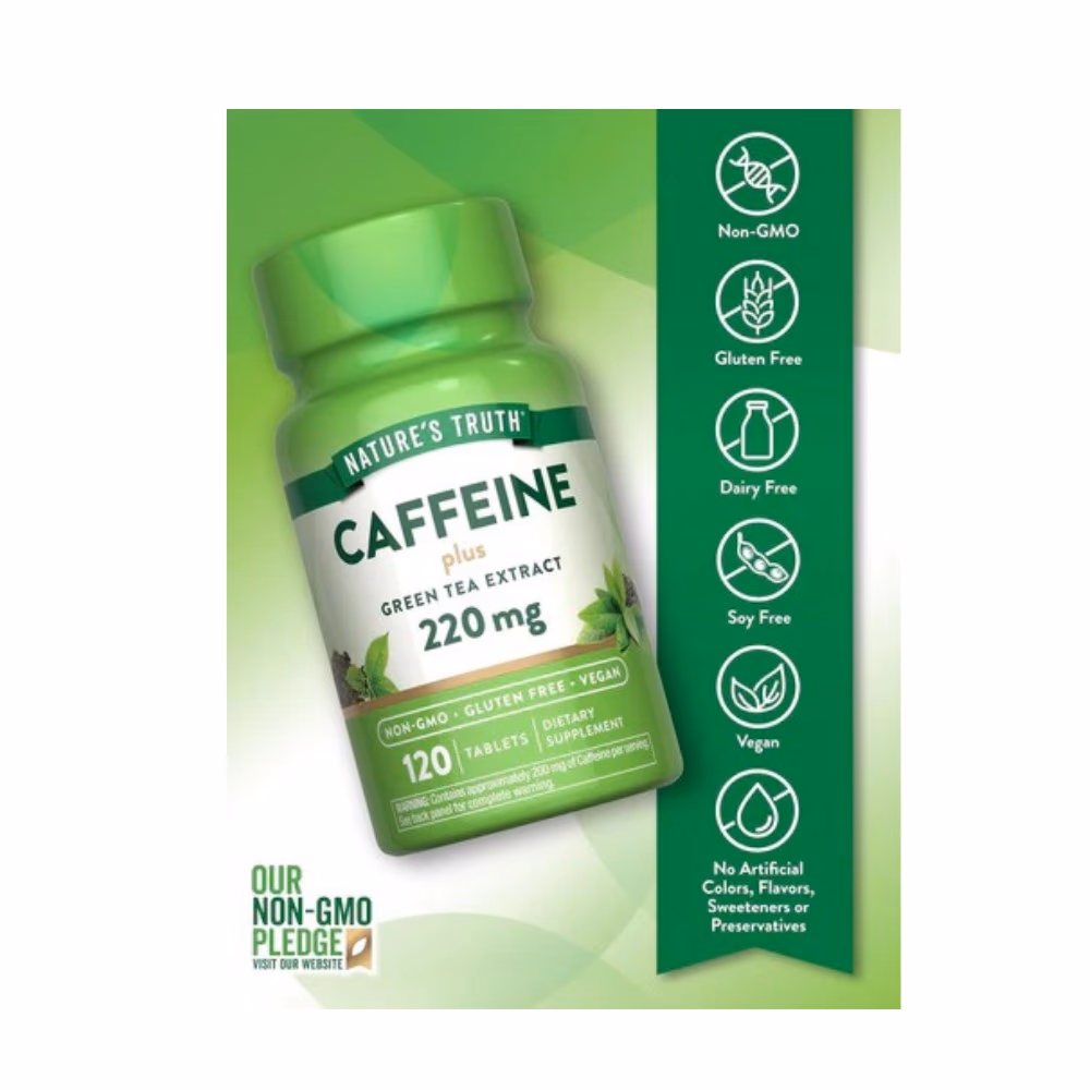 Nature's Truth Caffeine 220mg Tablet 120s 3