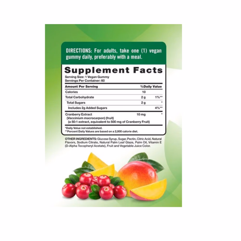 Nature's Truth Cleansing Cranberry Mango Gummies 60s 4