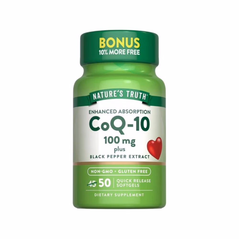 Nature's Truth CoQ-10 100mg Plus Black Pepper Extract Softgels 1