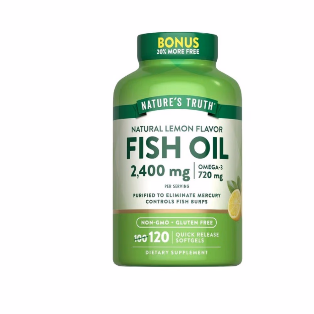 Nature's Truth Fish Oil 2400mg Lime Softgels 120s