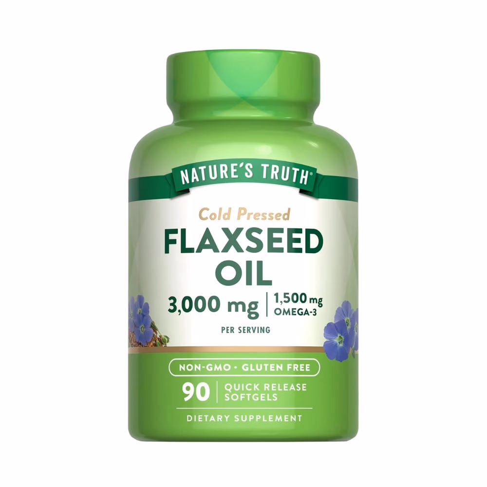 Nature's Truth Flaxseed Oil 3000mg 90 Softgels 1