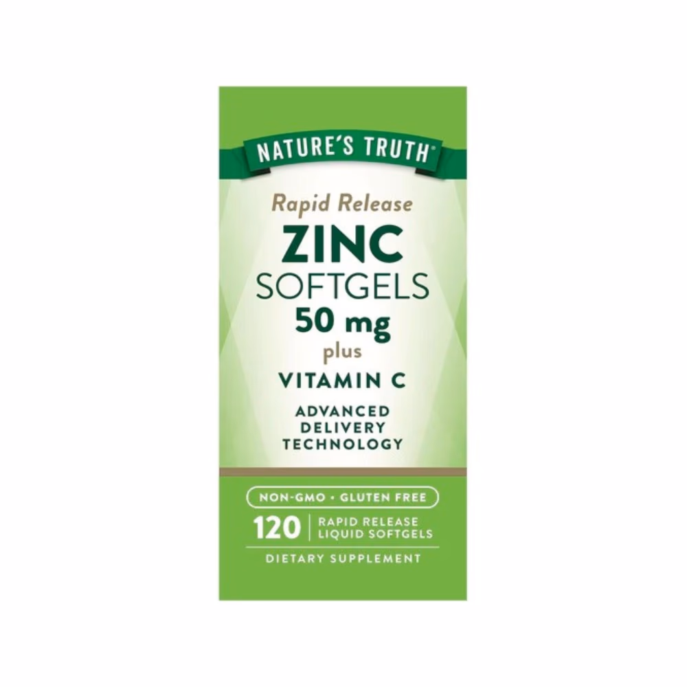 Nature's Truth Zinc 50mg + Vitamin C Softgel 120s
