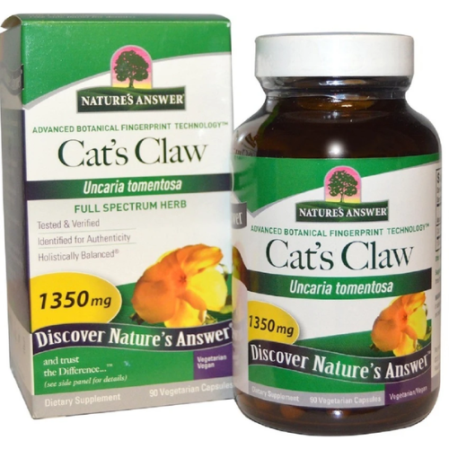 Natures Answer Cats Claw 1350mg 90 Vegetarian Capsules
