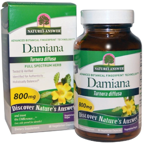 Natures Answer Damiana 800mg – 90 Vegetarian Capsules